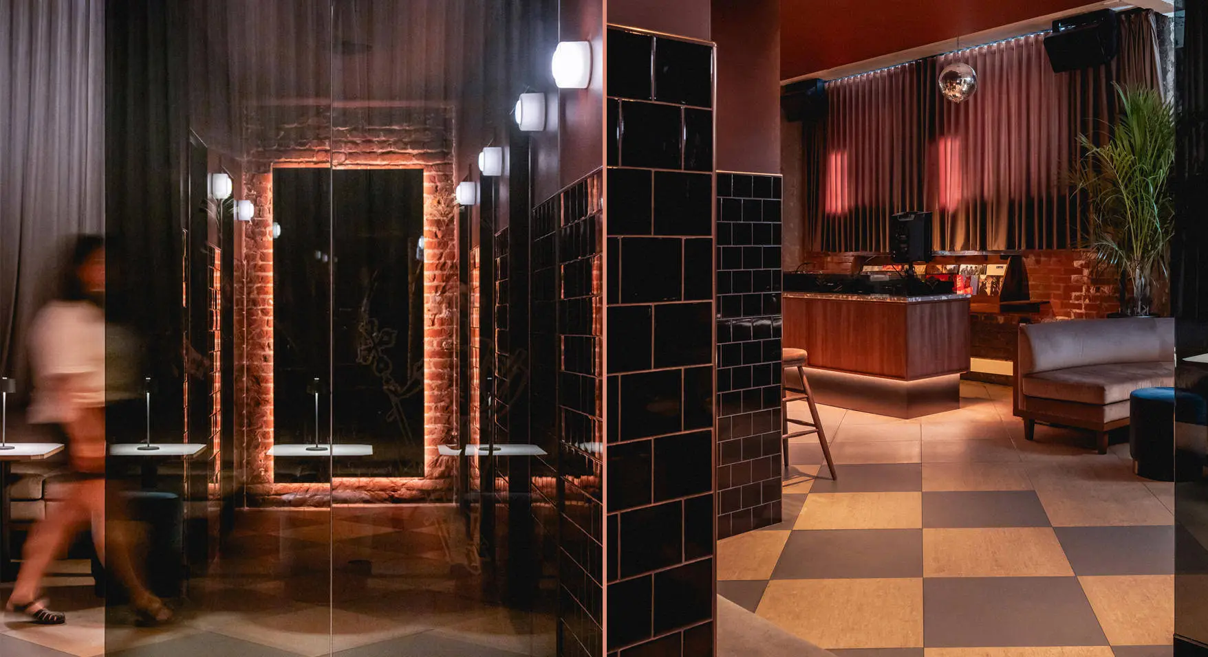 Espace pour événements privés au Mal Nécessaire avec banquettes stylées à Montréal